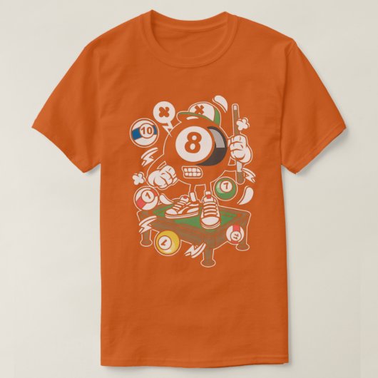 Billiard 2 (2) t-shirt (Design voorkant)