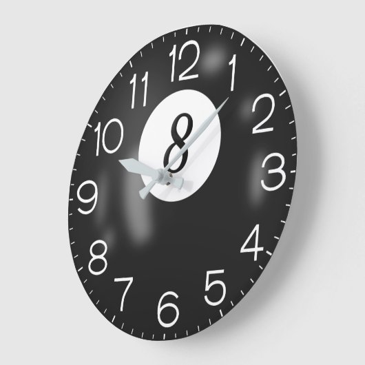 Billiard 8 Ball Grote Klok (Hoek)