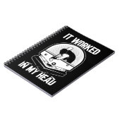 Billiard 8 Ball Het werkte mijn hoofdpoolspeler Notitieboek (Linkerzijde)