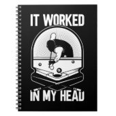 Billiard 8 Ball Het werkte mijn hoofdpoolspeler Notitieboek (Voorkant)