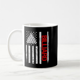 Billiard American Flag Pool Player Billiards Koffiemok