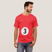 Billiard Ball 3 T-shirt (Voorkant volledig)