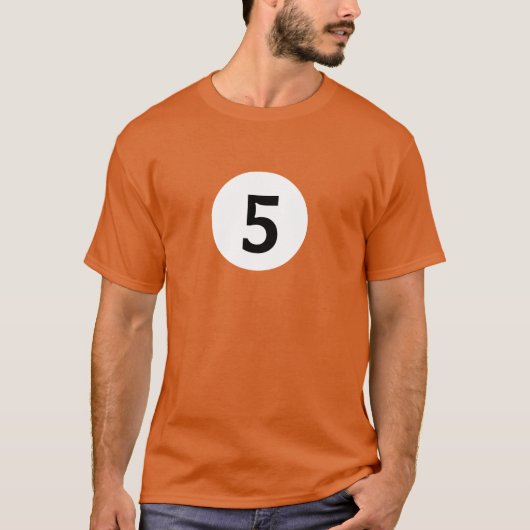 Billiard Ball 5 T-shirt (Voorkant)