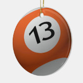 BILLIARD BALL CHRISTMAS ORNAMENT 13 (DERDE) (Links)
