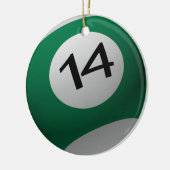 BILLIARD BALL CHRISTMAS ORNAMENT 14 (FOURTEEN) (Links)