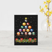 Billiard Ball Christmas Tree Lights Ol Billiards X Kaart (Gele Bloem)