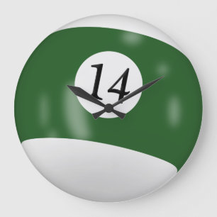 Billiard Ball Number 14 Grote Klok