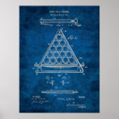 Billiard Ball Patent Art #3 Rec Room Wall Art Poster (Voorkant)