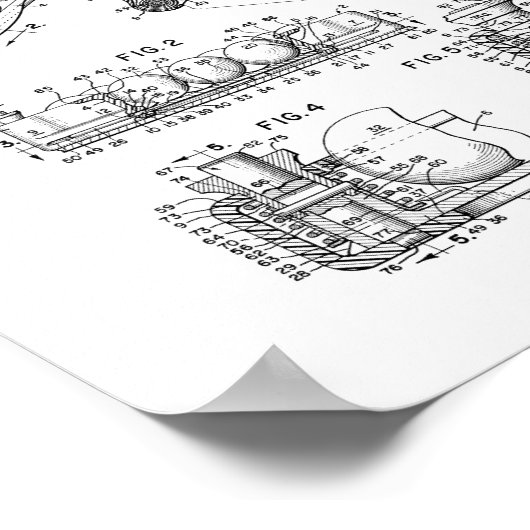 Billiard Ball Rack Patent Poster (Hoek)