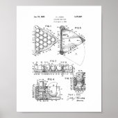 Billiard Ball Rack Patent Poster (Voorkant)