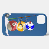 Billiard Ball Snowman Case-Mate iPhone Case (Achterkant (horizontaal))