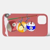 Billiard Ball Snowman Case-Mate iPhone Case (Achterkant (horizontaal))