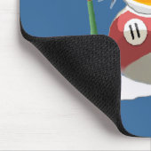 Billiard Ball Snowman Muismat (Hoek)