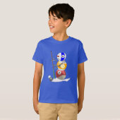 Billiard Ball Snowman T-shirt (Voorkant volledig)