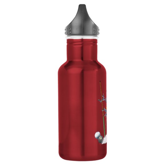 Billiard Ball Snowman Waterfles (Links)