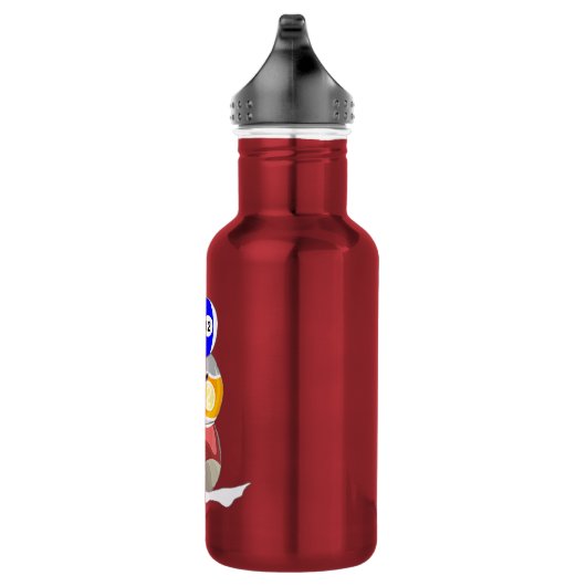 Billiard Ball Snowman Waterfles (Rechts)