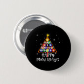 Billiard Ball Xmas Tree Ol Billiards Christmas  Ronde Button 5,7 Cm (Voorkant /achterkant)