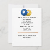 Billiard Balls 21st Birthday Uitnodiging (Achterkant)