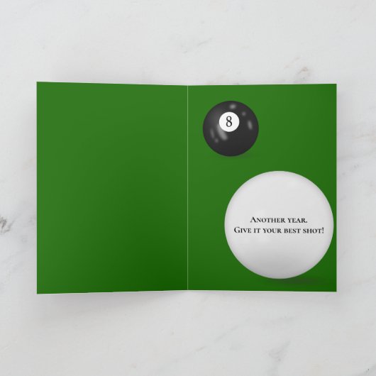 Billiard Balls 33ste verjaardag Kaart (Binnen)