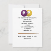 Billiard Balls 41st Birthday Uitnodiging (Achterkant)