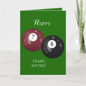Billiard Balls 78ste verjaardag Kaart (Voorkant)