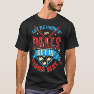 Billiard Balls cadeau voor een Billiardspeler T-shirt