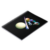 Billiard Balls Cue Snooker Pool Player Notitieboek (Linkerzijde)