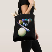 Billiard Balls Cue Snooker Pool Player Tote Bag (Dichtbij)