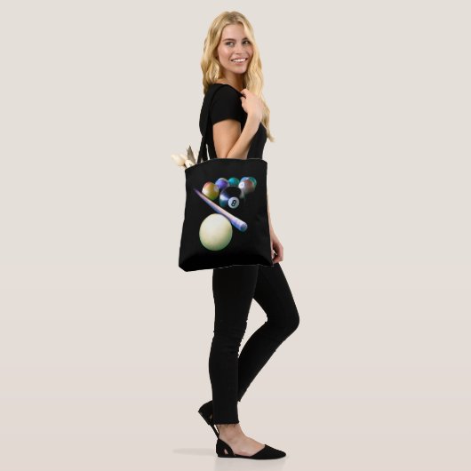 Billiard Balls Cue Snooker Pool Player Tote Bag (Op model)