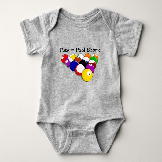 Billiard Balls Design Baby Bodysuit (Voorkant)