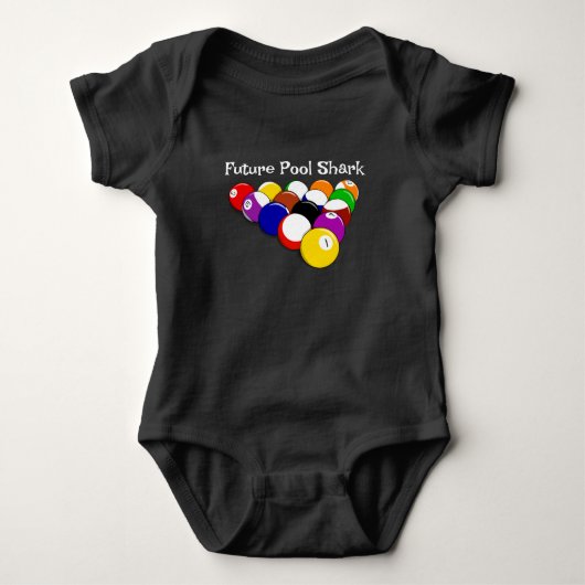Billiard Balls Design Baby Bodysuit (Voorkant)
