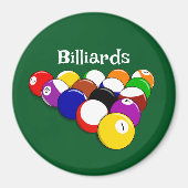 Billiard Balls Design Magnet (Voorkant)