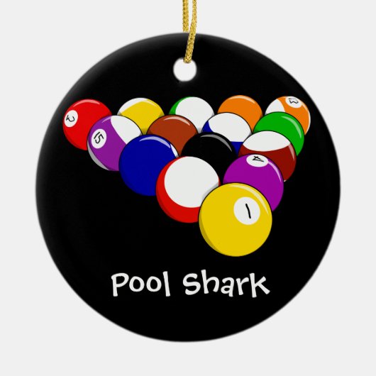 Billiard Balls Design Ornament (Voorkant)