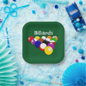Billiard Balls Design Paper Bord (Feest)