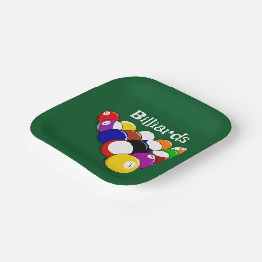 Billiard Balls Design Paper Bord (Gebogen)