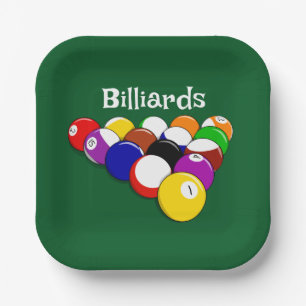 Billiard Balls Design Paper Bord