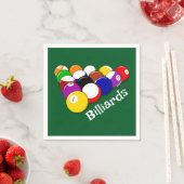 Billiard Balls Design Paper Napkins Servet (Insitu)