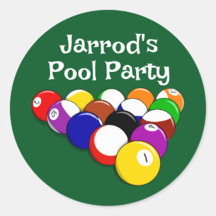 Billiard Balls Design Sticker