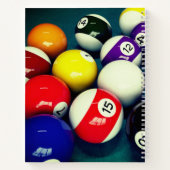 Billiard Balls Notitieboek (Achterkant)