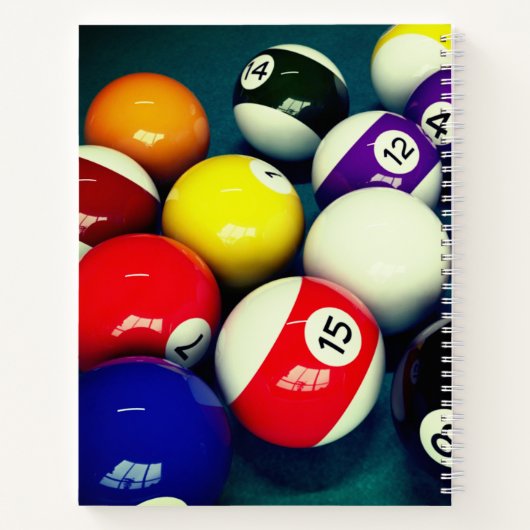 Billiard Balls Notitieboek (Achterkant)