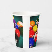 Billiard Balls Papieren Bekers (Rechts)