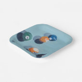 Billiard Balls Papieren Bordje (Gebogen)