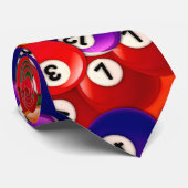 Billiard Balls Pattern Stropdas (Opgerold)