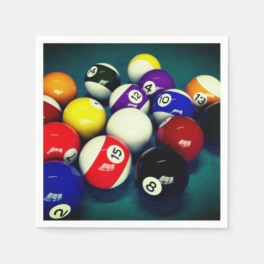 Billiard Balls Servet (Voorkant)