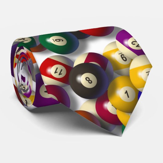 Billiard Balls Stropdas (Opgerold)