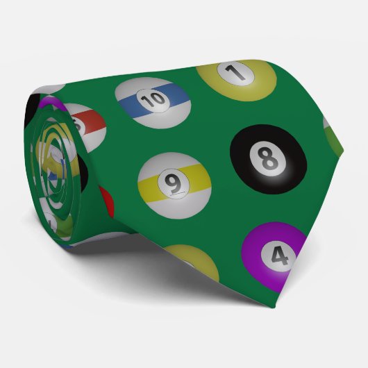 Billiard Balls Stropdas (Opgerold)