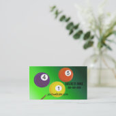 Billiard Balls Visitekaartje (Staand voorkant)