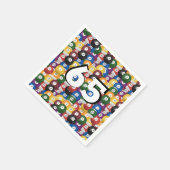 Billiard Balls voor de 65ste verjaardag Servet (Hoek)