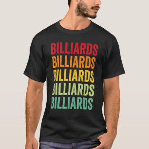 Billiard Biljart Hobbist Regenboog Ontwerp T-shirt