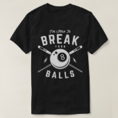 Billiard Billiards Snooker Cue Gift 2 T-shirt (Design voorkant)